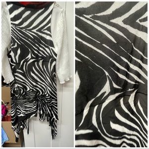 Zebra print vest .